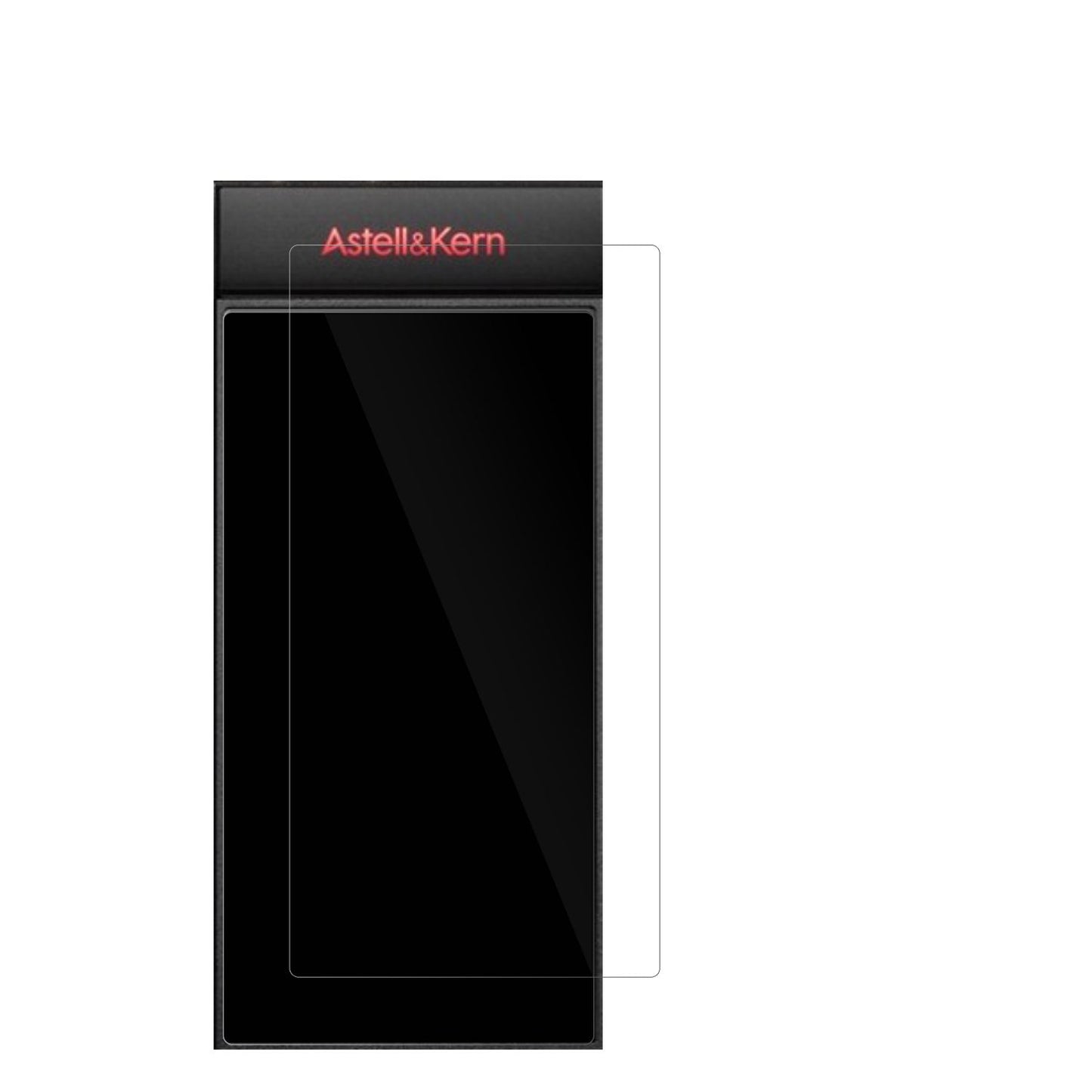 Astell KernACRO CA1000T mit aufgebrachter dipos Displayschutzfolie, glasklare Darstellung ohne Einschränkungen
