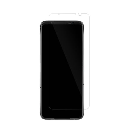 AsusROG Phone 7 mit aufgebrachter dipos Displayschutzfolie, glasklare Darstellung ohne Einschränkungen