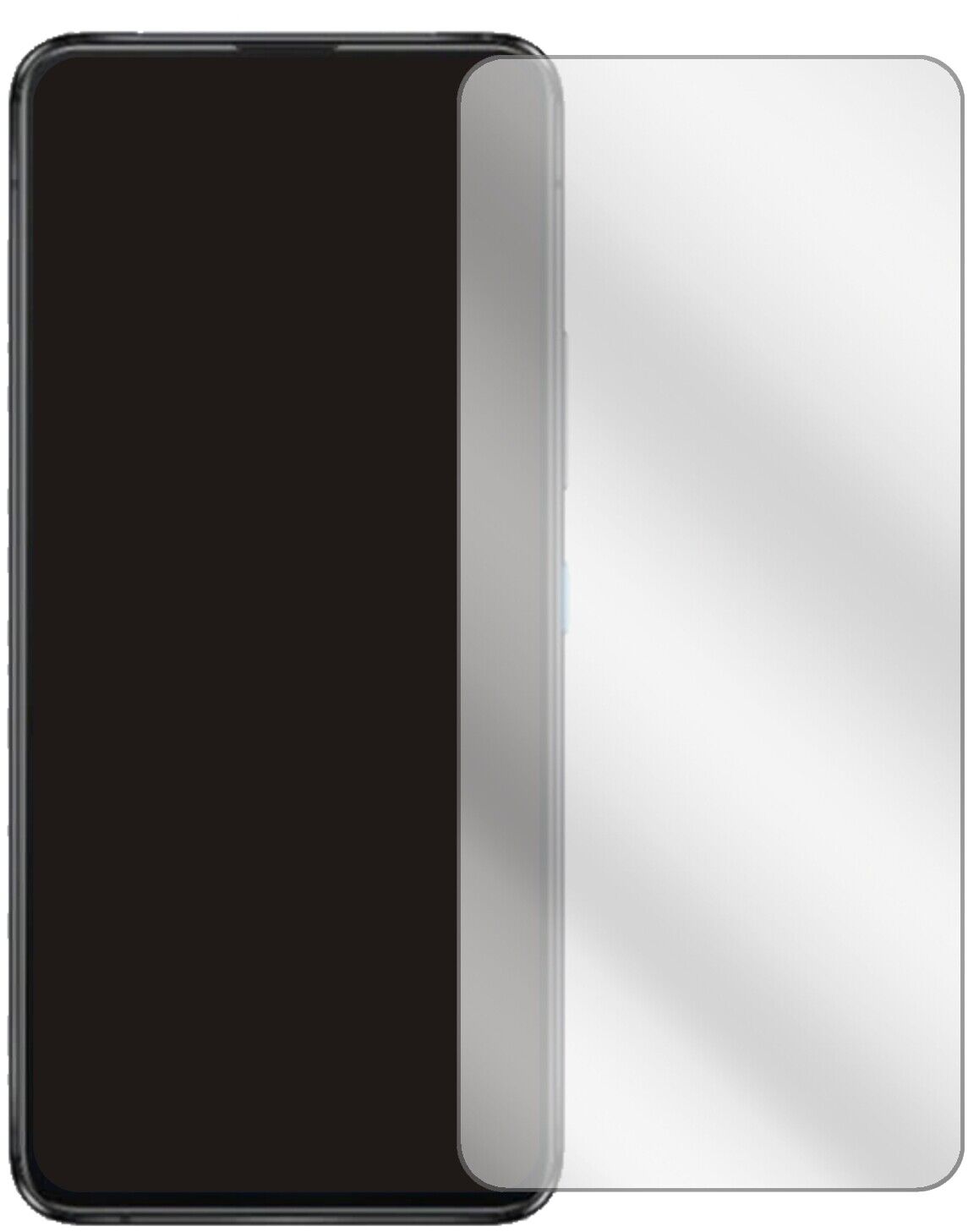 AsusZenfone 8 Flip mit aufgebrachter dipos Displayschutzfolie, glasklare Darstellung ohne Einschränkungen