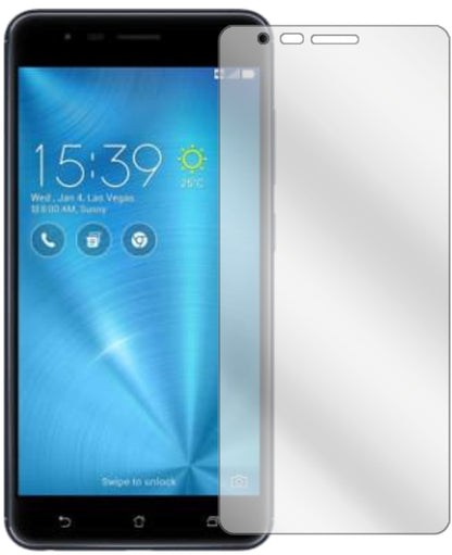 AsusZenFone Zoom S mit aufgebrachter dipos Displayschutzfolie, glasklare Darstellung ohne Einschränkungen