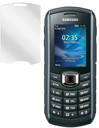 B2710Samsung mit aufgebrachter dipos Displayschutzfolie, glasklare Darstellung ohne Einschränkungen