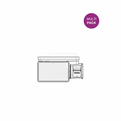 BizerbaQ1 pro 100 12.1 Zoll mit aufgebrachter dipos Displayschutzfolie, glasklare Darstellung ohne Einschränkungen