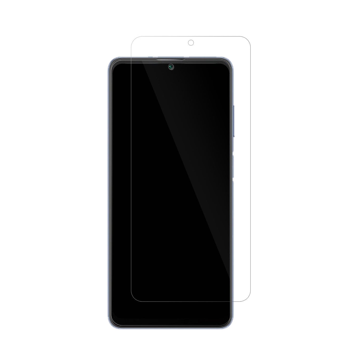 BlackviewA53 Pro mit aufgebrachter dipos Displayschutzfolie, glasklare Darstellung ohne Einschränkungen