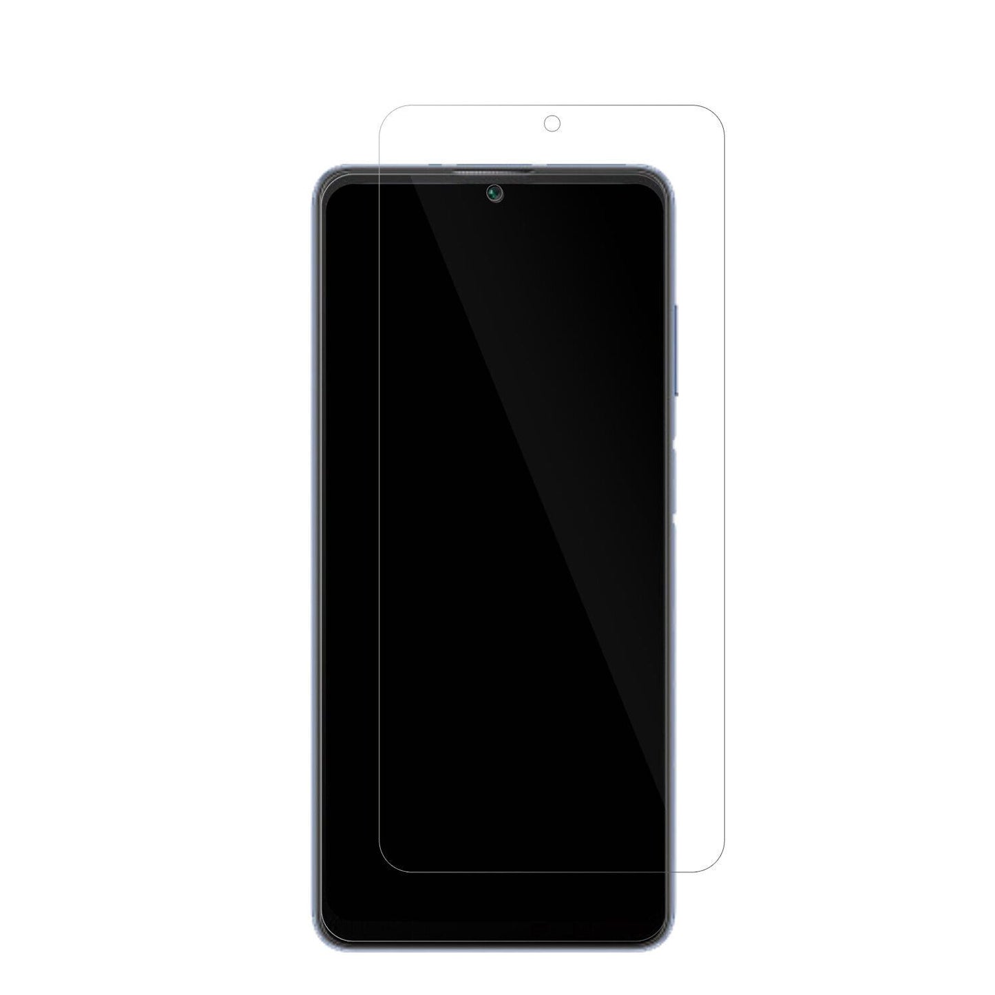 BlackviewA53 Pro mit aufgebrachter dipos Displayschutzfolie, glasklare Darstellung ohne Einschränkungen
