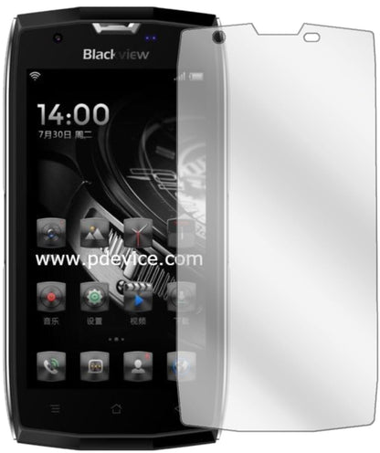BlackviewBV7000 Pro mit aufgebrachter dipos Displayschutzfolie, glasklare Darstellung ohne Einschränkungen