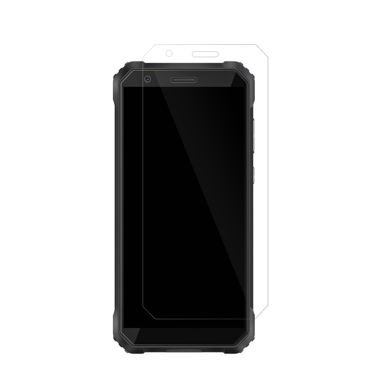 BlackviewS60 mit aufgebrachter dipos Displayschutzfolie, glasklare Darstellung ohne Einschränkungen