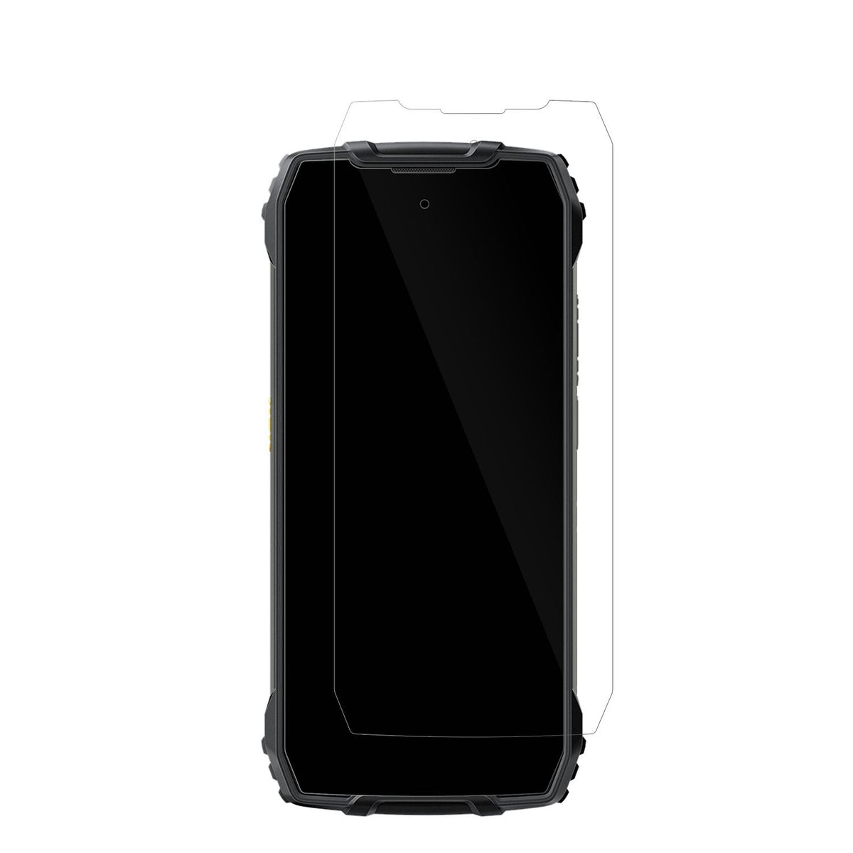 BlackviewXplore 1 mit aufgebrachter dipos Displayschutzfolie, glasklare Darstellung ohne Einschränkungen
