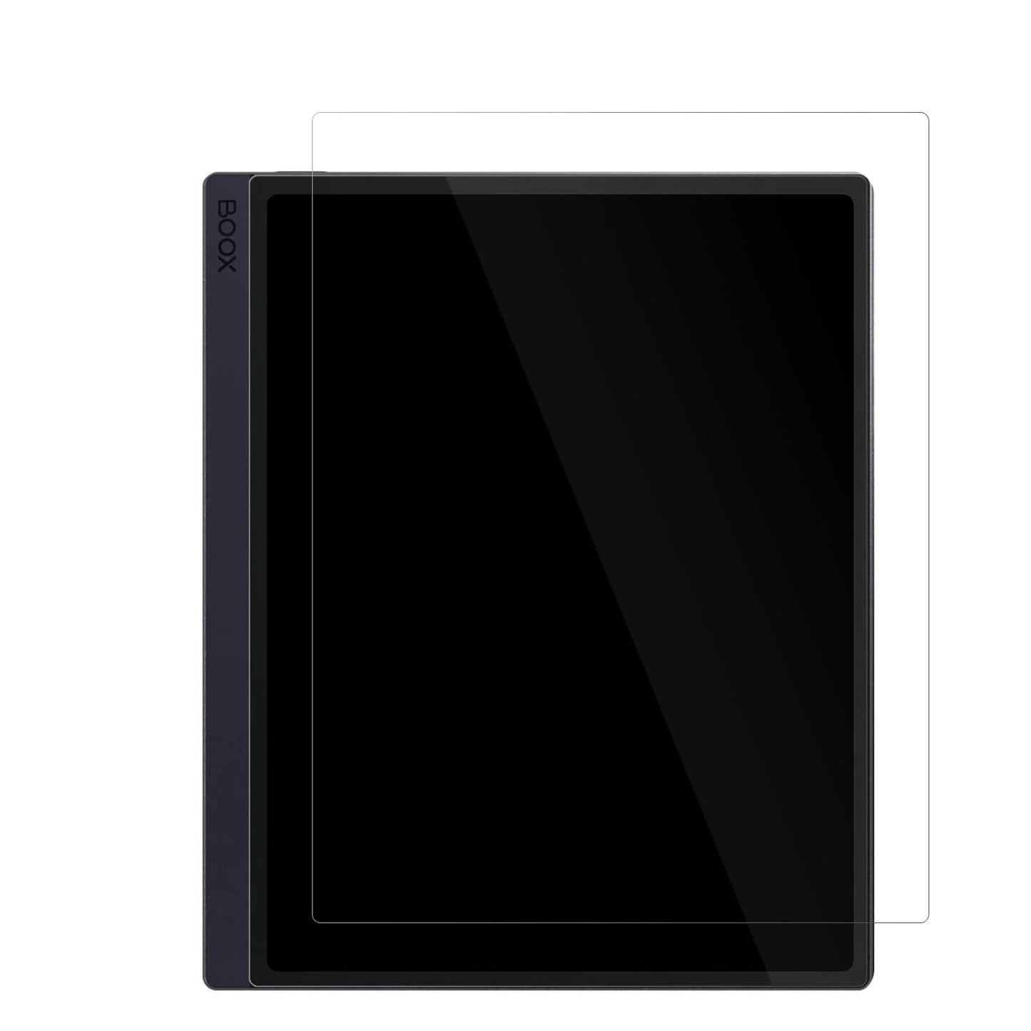 BooxGO 10.3 ePaper mit aufgebrachter dipos Displayschutzfolie, glasklare Darstellung ohne Einschränkungen