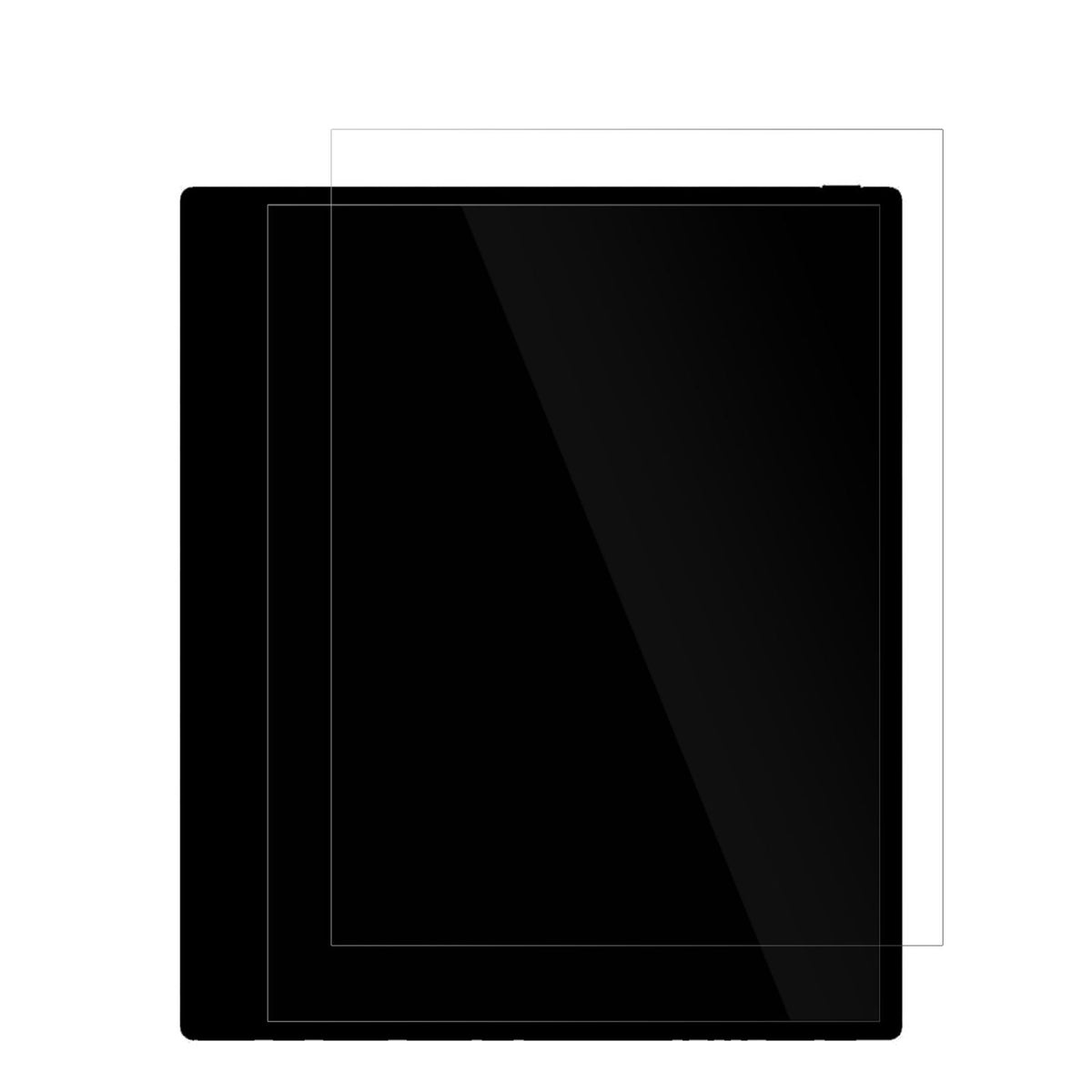 BooxTab X C mit aufgebrachter dipos Displayschutzfolie, glasklare Darstellung ohne Einschränkungen