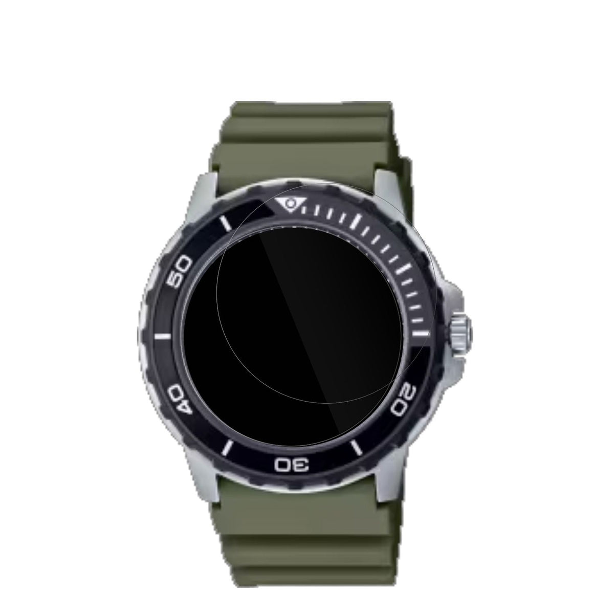 CasioMTD-125D mit aufgebrachter dipos Displayschutzfolie, glasklare Darstellung ohne Einschränkungen