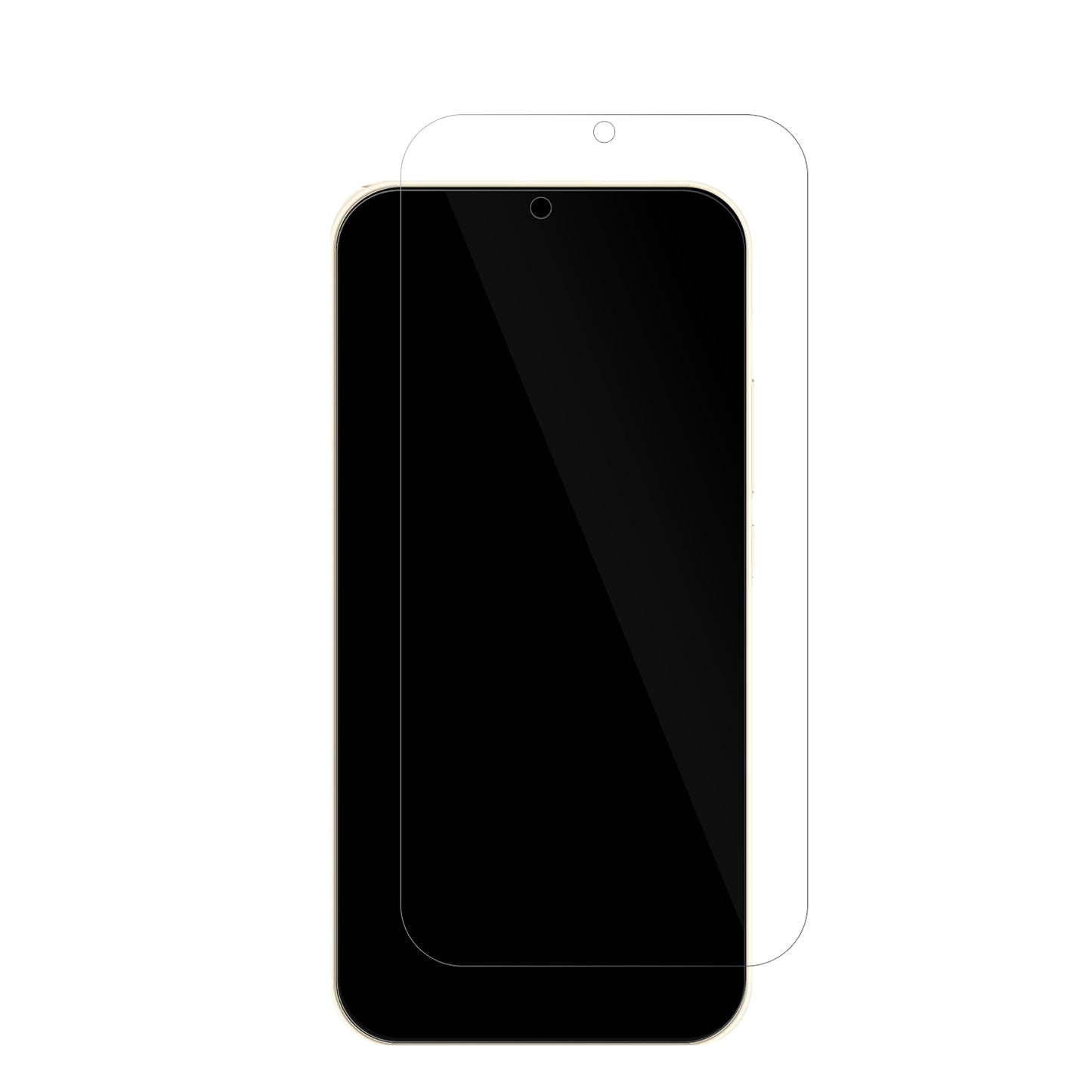 CatCallsi15 Pro mit aufgebrachter dipos Displayschutzfolie, glasklare Darstellung ohne Einschränkungen