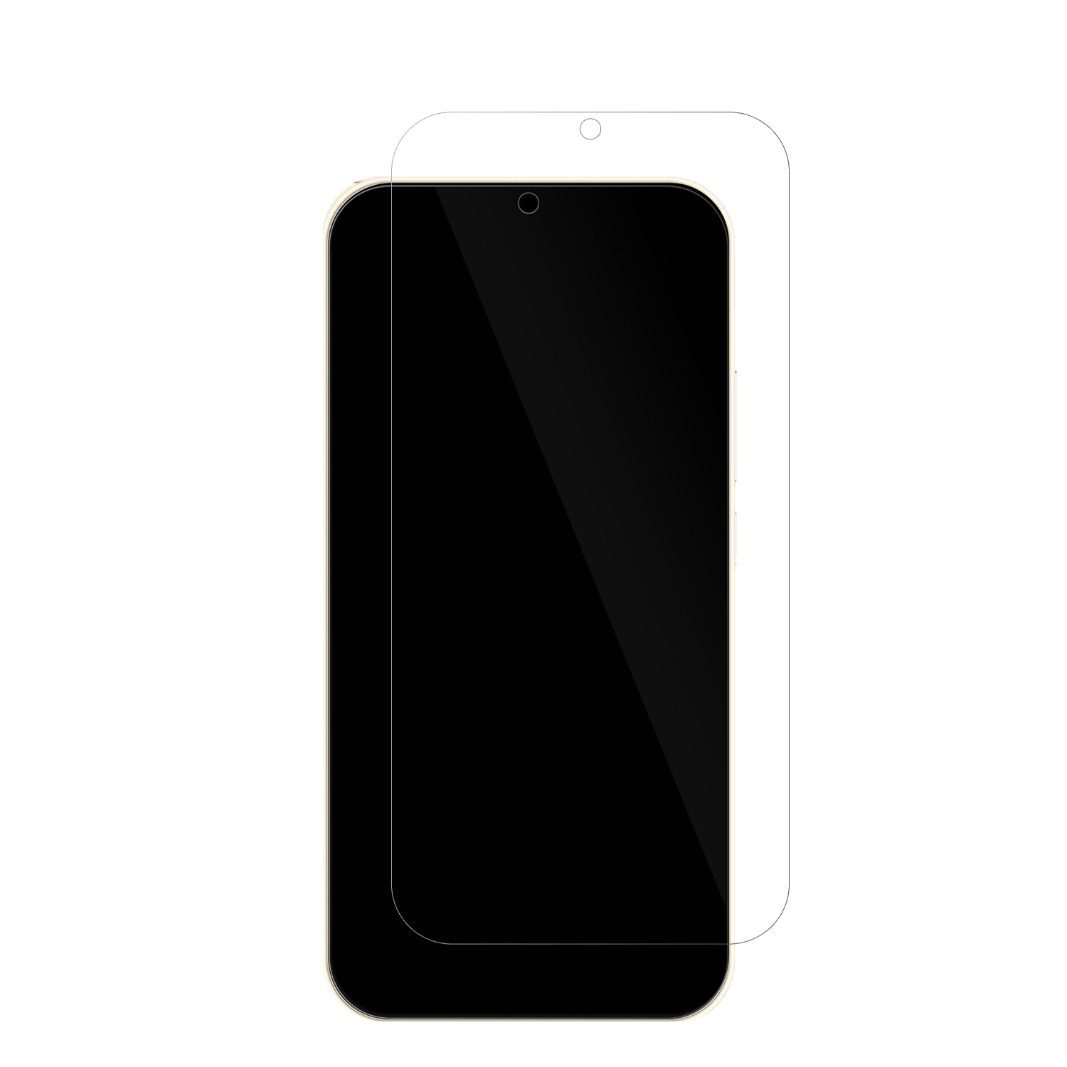CatCallsi15 Pro mit aufgebrachter dipos Displayschutzfolie, glasklare Darstellung ohne Einschränkungen