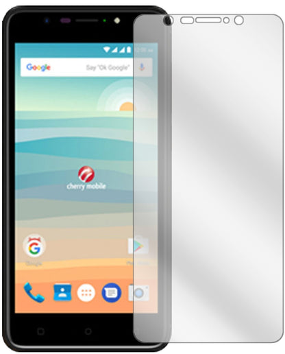 CherryMobile Flare S6 mit aufgebrachter dipos Displayschutzfolie, glasklare Darstellung ohne Einschränkungen