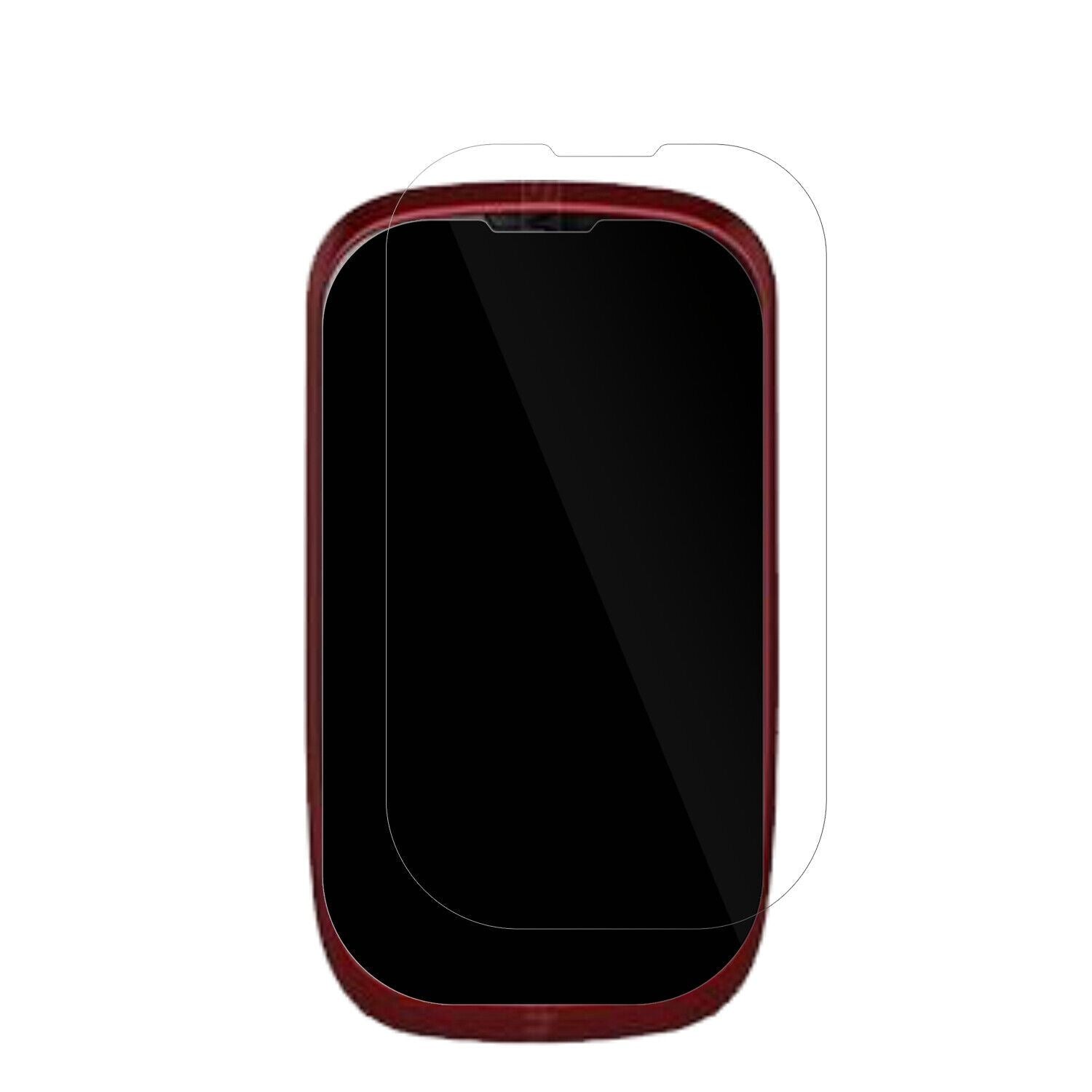 Coolpad8020 mit aufgebrachter dipos Displayschutzfolie, glasklare Darstellung ohne Einschränkungen