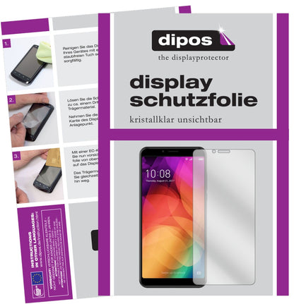 CoolpadNote 8 mit aufgebrachter dipos Displayschutzfolie, glasklare Darstellung ohne Einschränkungen