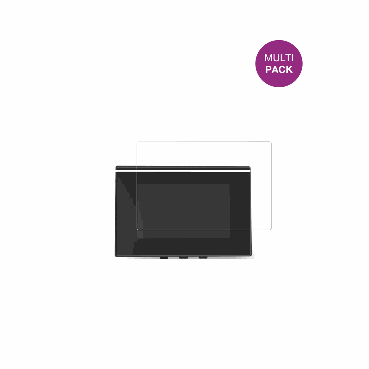 CrossControlCCpilot V700 mit aufgebrachter dipos Displayschutzfolie, glasklare Darstellung ohne Einschränkungen