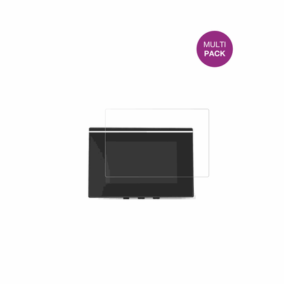 CrossControlCCpilot V700 mit aufgebrachter dipos Displayschutzfolie, glasklare Darstellung ohne Einschränkungen