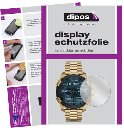 DieselOn Full Guard mit aufgebrachter dipos Displayschutzfolie, glasklare Darstellung ohne Einschränkungen