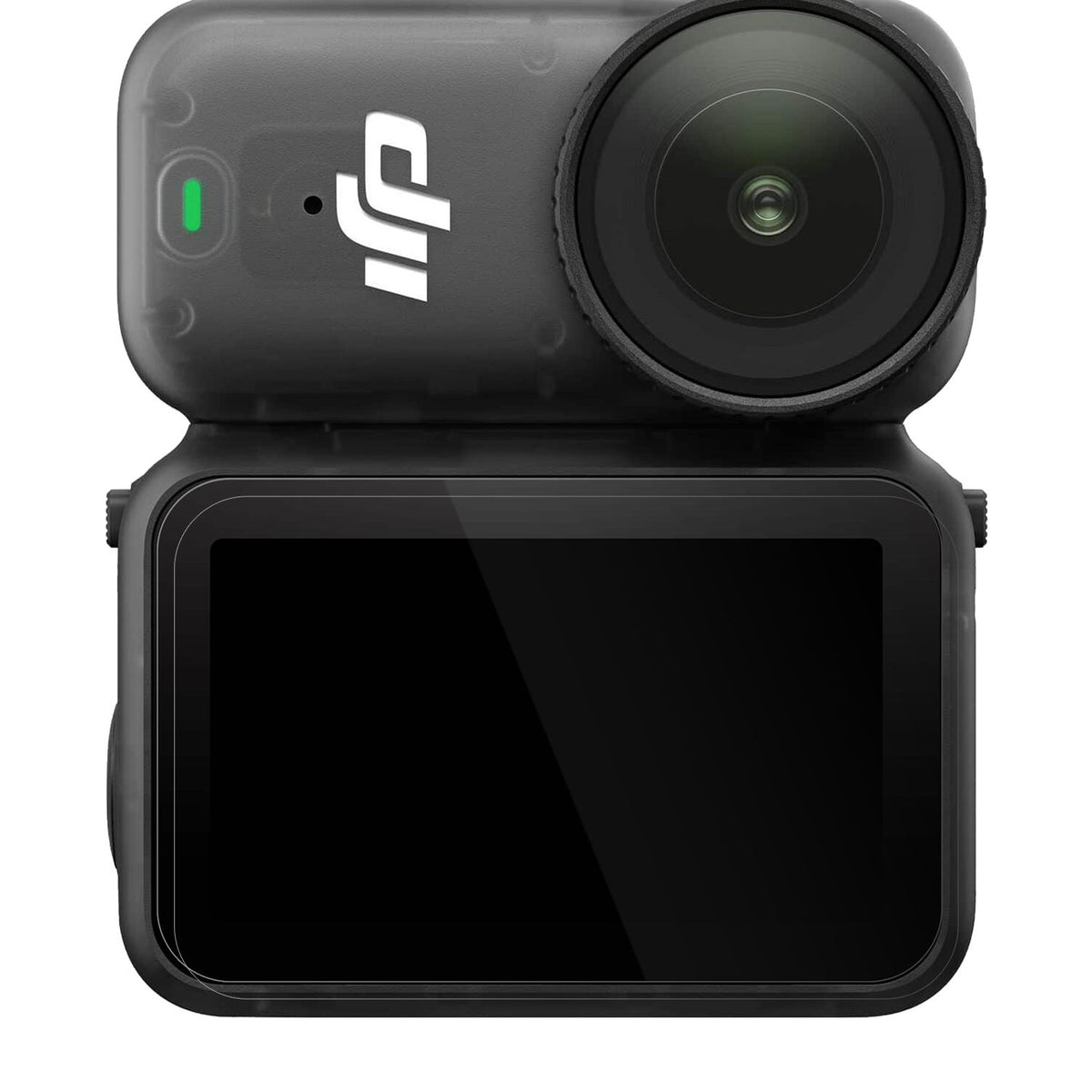 DJIOsmo Nano mit aufgebrachter dipos Displayschutzfolie, glasklare Darstellung ohne Einschränkungen