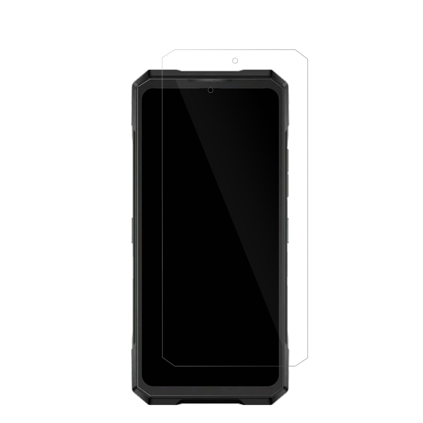 DoogeeBlade GT Play mit aufgebrachter dipos Displayschutzfolie, glasklare Darstellung ohne Einschränkungen