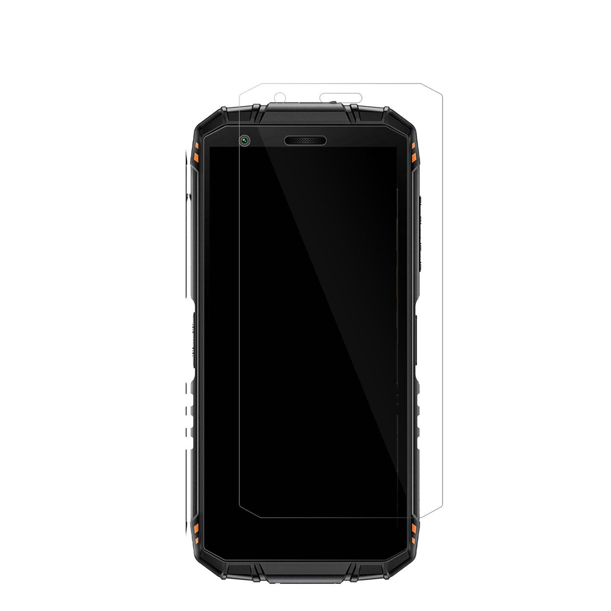 DoogeeFire 3 Pro Mini Outdoor mit aufgebrachter dipos Displayschutzfolie, glasklare Darstellung ohne Einschränkungen