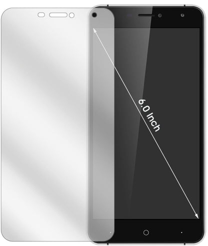 DoogeeX7 mit aufgebrachter dipos Displayschutzfolie, glasklare Darstellung ohne Einschränkungen