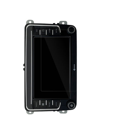 DynavinMMI-7587A v7 mit aufgebrachter dipos Displayschutzfolie, glasklare Darstellung ohne Einschränkungen