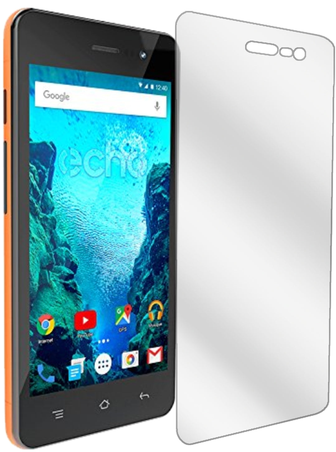ECHOWIZO WIZ 4,5 Zoll mit aufgebrachter dipos Displayschutzfolie, glasklare Darstellung ohne Einschränkungen