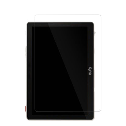 EufySmartdisplay E10 mit aufgebrachter dipos Displayschutzfolie, glasklare Darstellung ohne Einschränkungen
