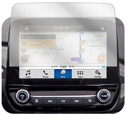 FordKuga Display (ab 2020) mit aufgebrachter dipos Displayschutzfolie, glasklare Darstellung ohne Einschränkungen