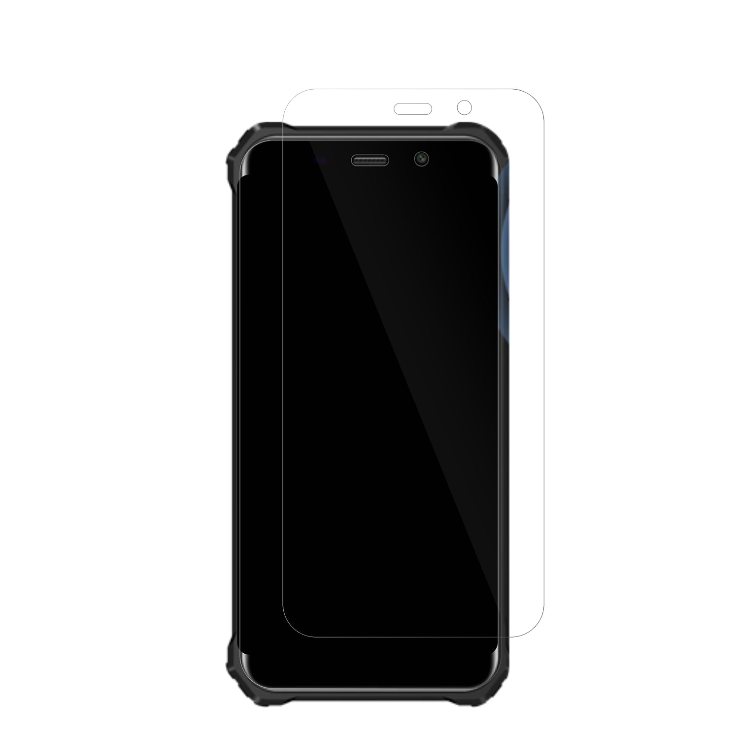 FossibotF101P mit aufgebrachter dipos Displayschutzfolie, glasklare Darstellung ohne Einschränkungen