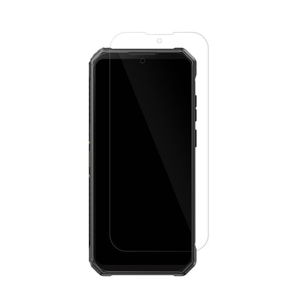 FossibotF105 mit aufgebrachter dipos Displayschutzfolie, glasklare Darstellung ohne Einschränkungen