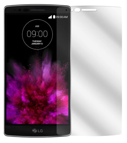 G Flex 2LG mit aufgebrachter dipos Displayschutzfolie, glasklare Darstellung ohne Einschränkungen