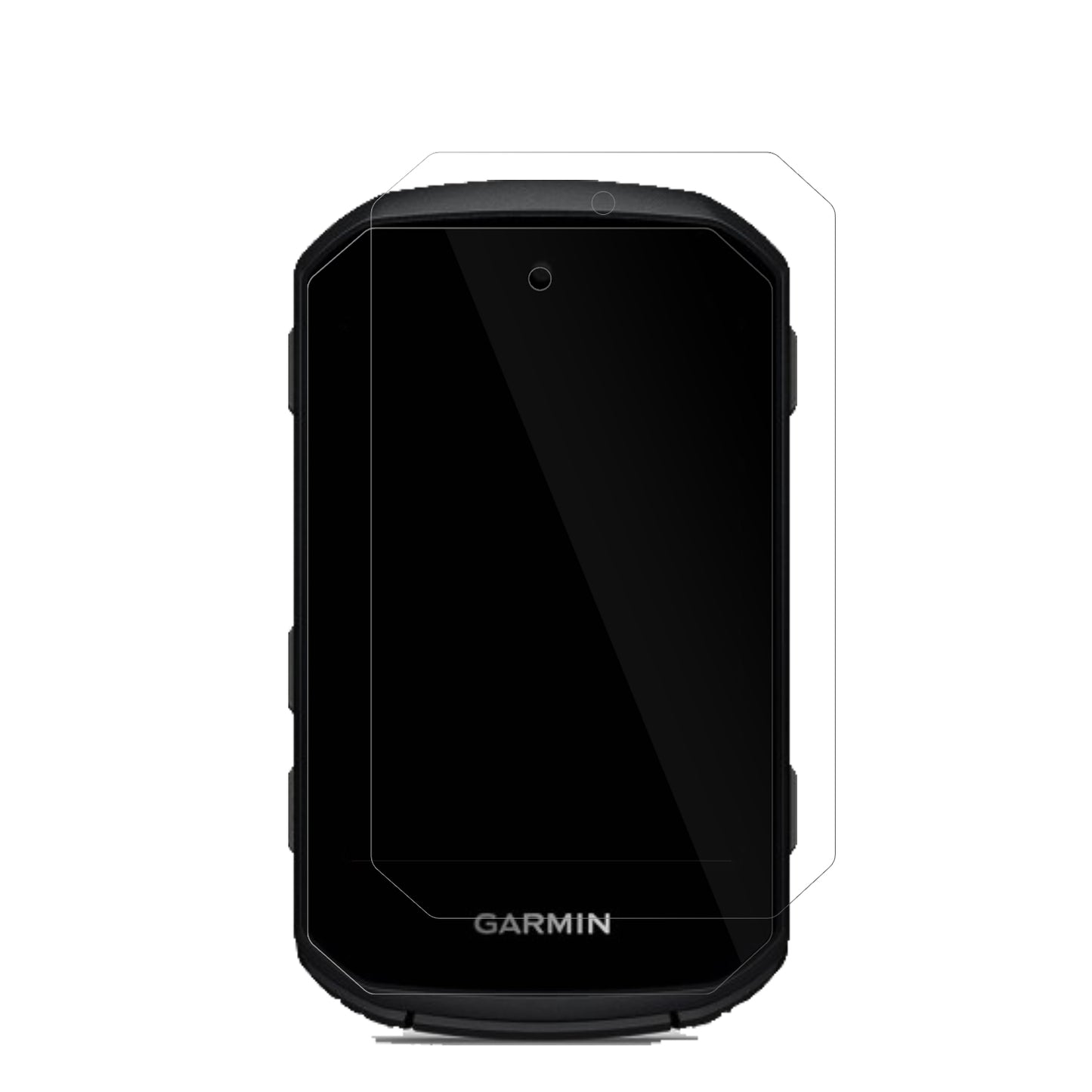 GarminEdge 550 mit aufgebrachter dipos Displayschutzfolie, glasklare Darstellung ohne Einschränkungen