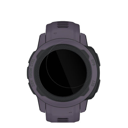 GarminInstinct 2S (45mm) mit aufgebrachter dipos Displayschutzfolie, glasklare Darstellung ohne Einschränkungen