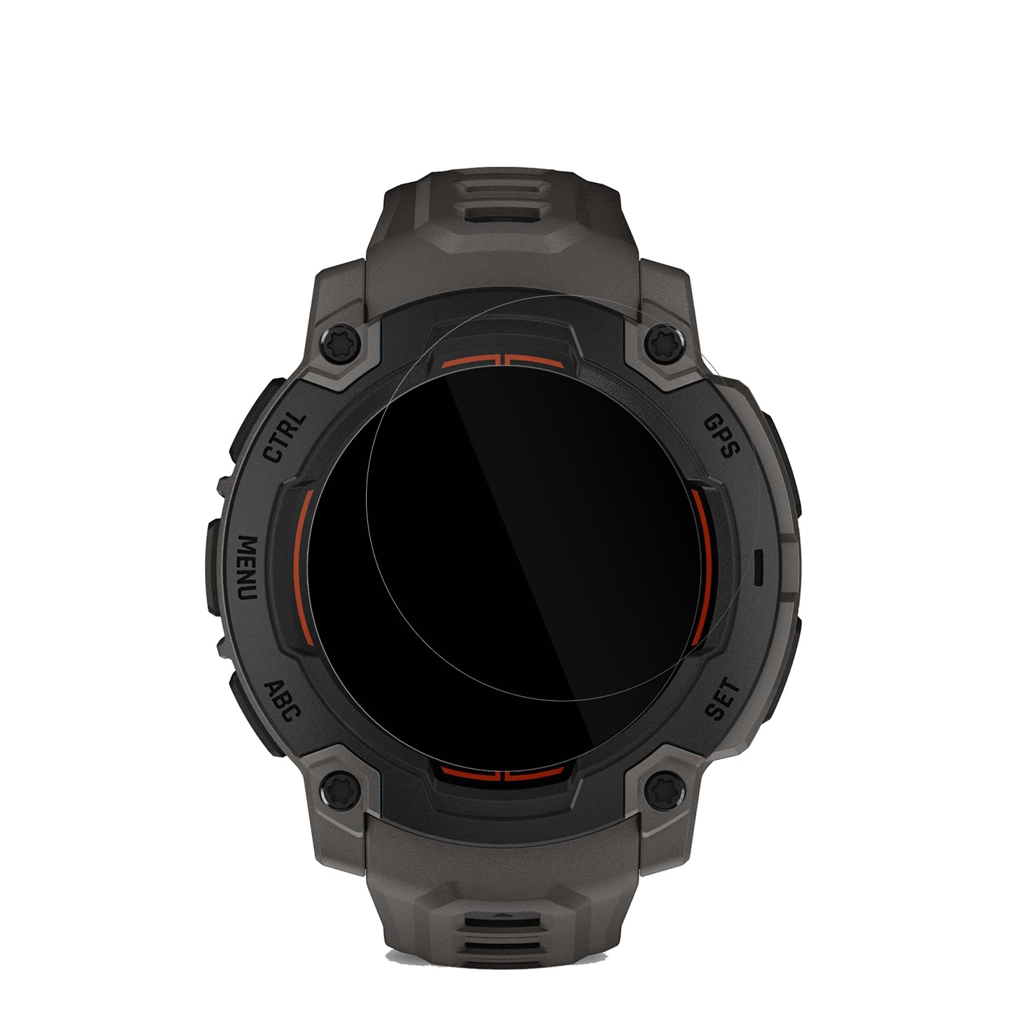 GarminInstinct E 40mm mit aufgebrachter dipos Displayschutzfolie, glasklare Darstellung ohne Einschränkungen