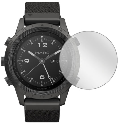 GarminMARQ Commander mit aufgebrachter dipos Displayschutzfolie, glasklare Darstellung ohne Einschränkungen