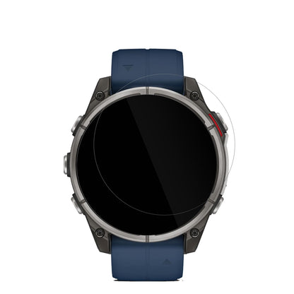 GarminQuatix 8 51mm mit aufgebrachter dipos Displayschutzfolie, glasklare Darstellung ohne Einschränkungen