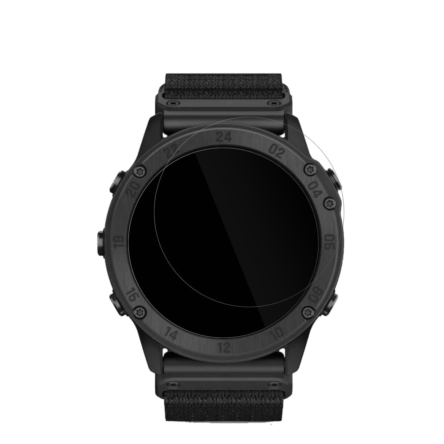 GarminTactix Delta Solar Ballistic mit aufgebrachter dipos Displayschutzfolie, glasklare Darstellung ohne Einschränkungen