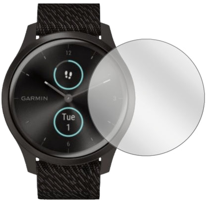 GarminVivomove Style mit aufgebrachter dipos Displayschutzfolie, glasklare Darstellung ohne Einschränkungen