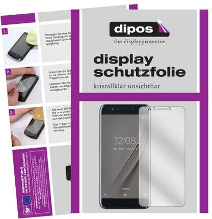 GomeK1 mit aufgebrachter dipos Displayschutzfolie, glasklare Darstellung ohne Einschränkungen