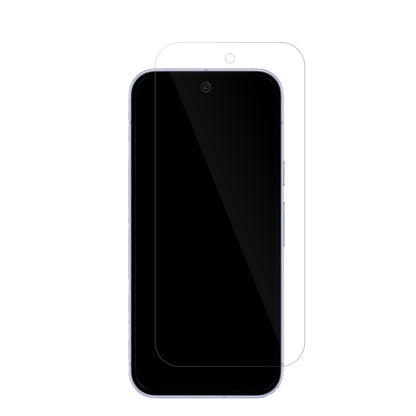 GooglePixel 10 mit aufgebrachter dipos Displayschutzfolie, glasklare Darstellung ohne Einschränkungen