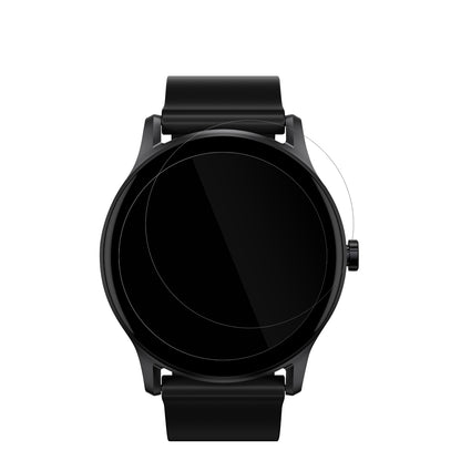 HaylouGS Smartwatch mit aufgebrachter dipos Displayschutzfolie, glasklare Darstellung ohne Einschränkungen