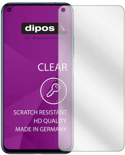 Honor20S mit aufgebrachter dipos Displayschutzfolie, glasklare Darstellung ohne Einschränkungen