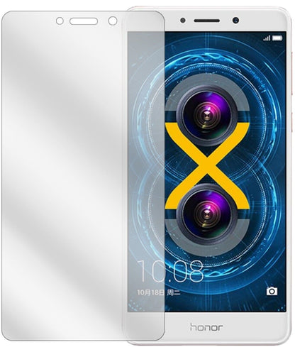 Honor6X mit aufgebrachter dipos Displayschutzfolie, glasklare Darstellung ohne Einschränkungen