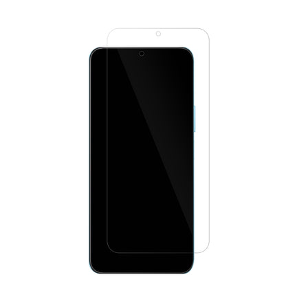 HonorX5b mit aufgebrachter dipos Displayschutzfolie, glasklare Darstellung ohne Einschränkungen