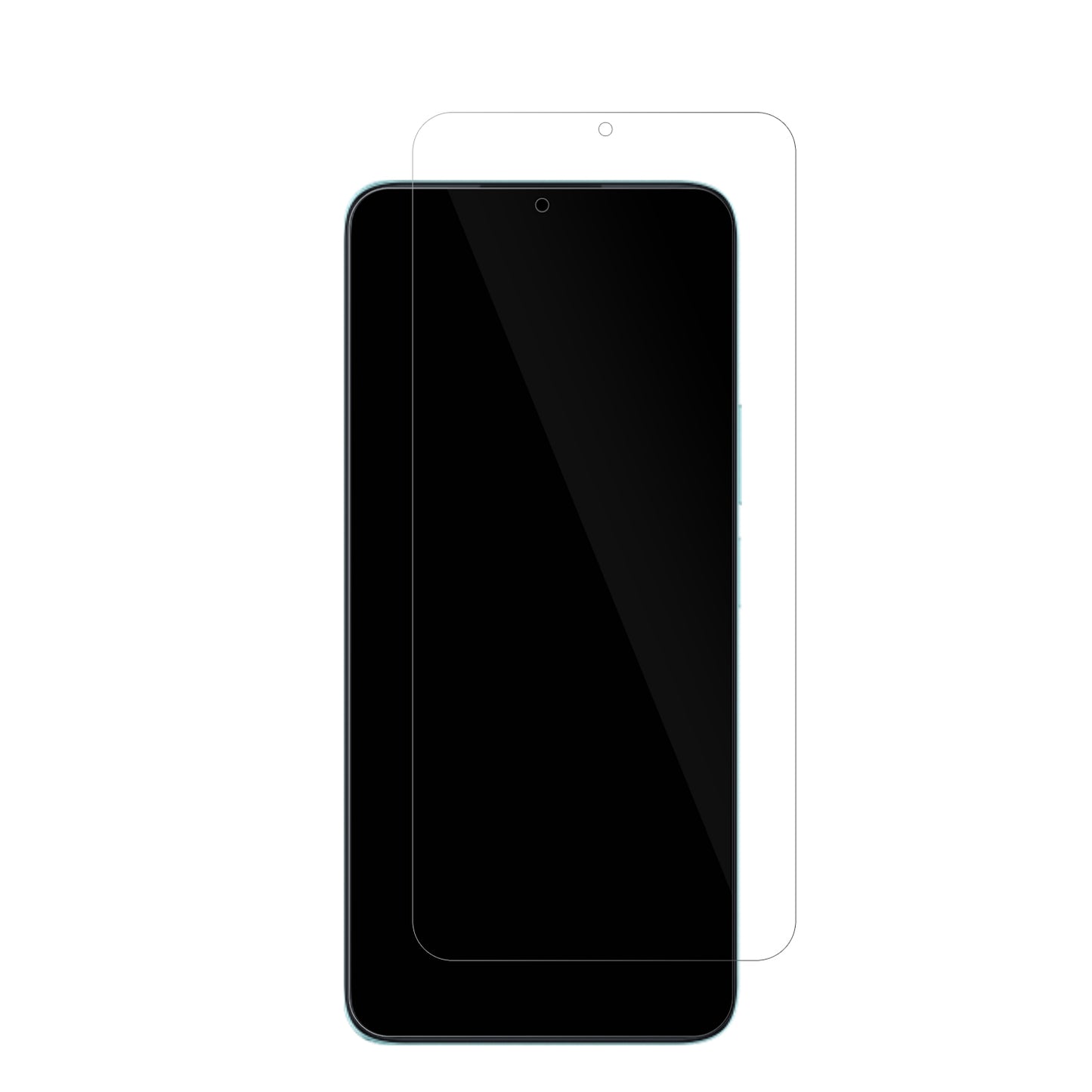 HonorX6a mit aufgebrachter dipos Displayschutzfolie, glasklare Darstellung ohne Einschränkungen
