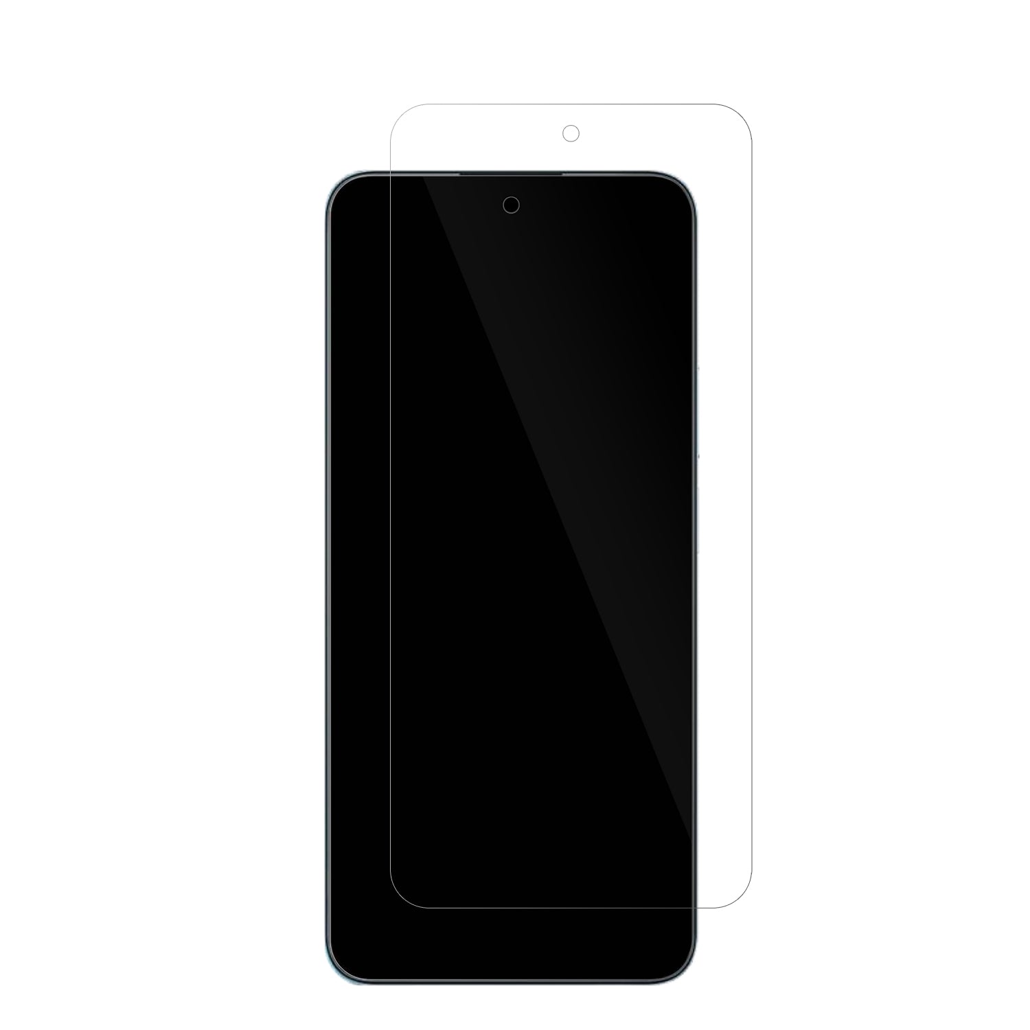 HonorX7c 5G mit aufgebrachter dipos Displayschutzfolie, glasklare Darstellung ohne Einschränkungen