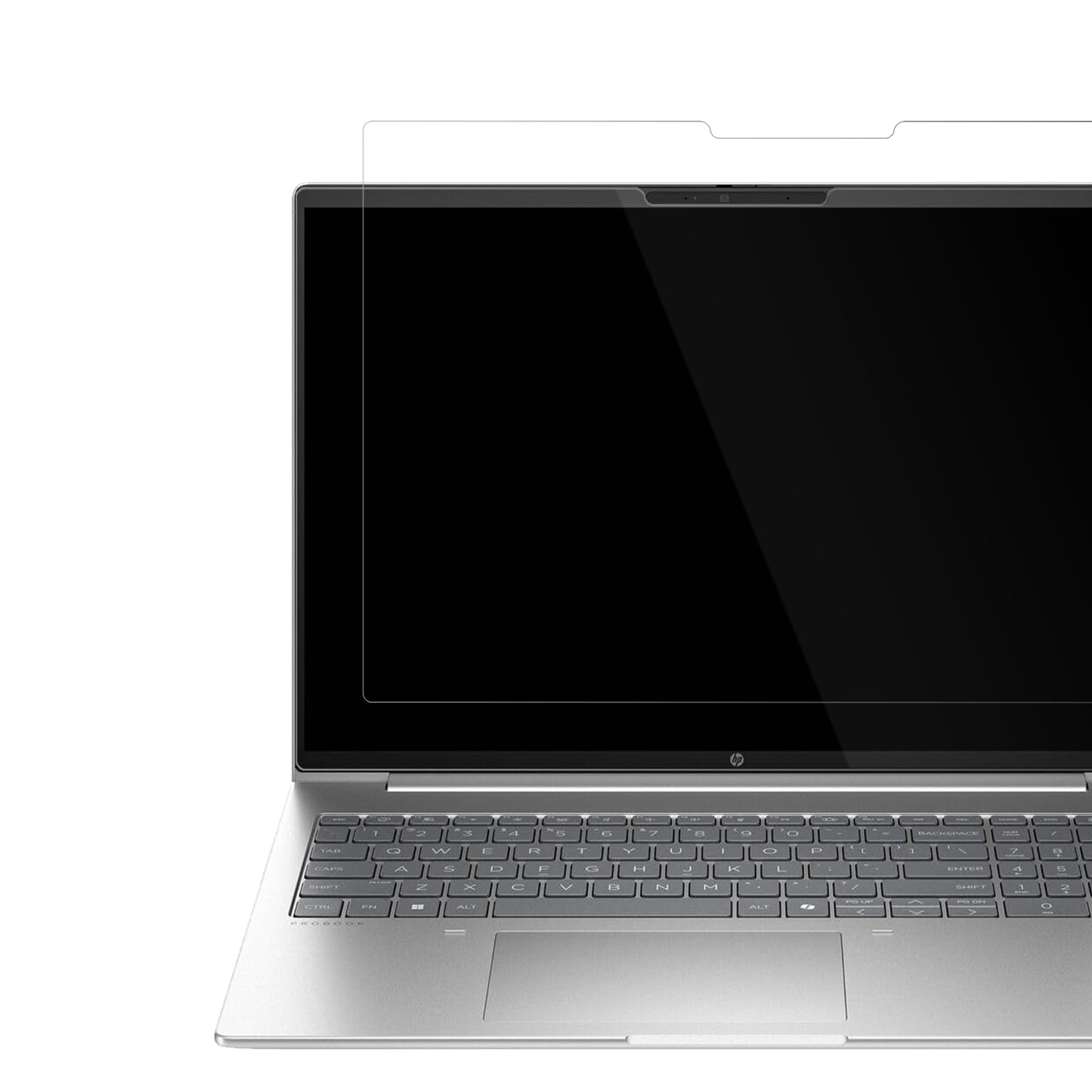 HPProBook 460 G11 16 Zoll mit aufgebrachter dipos Displayschutzfolie, glasklare Darstellung ohne Einschränkungen