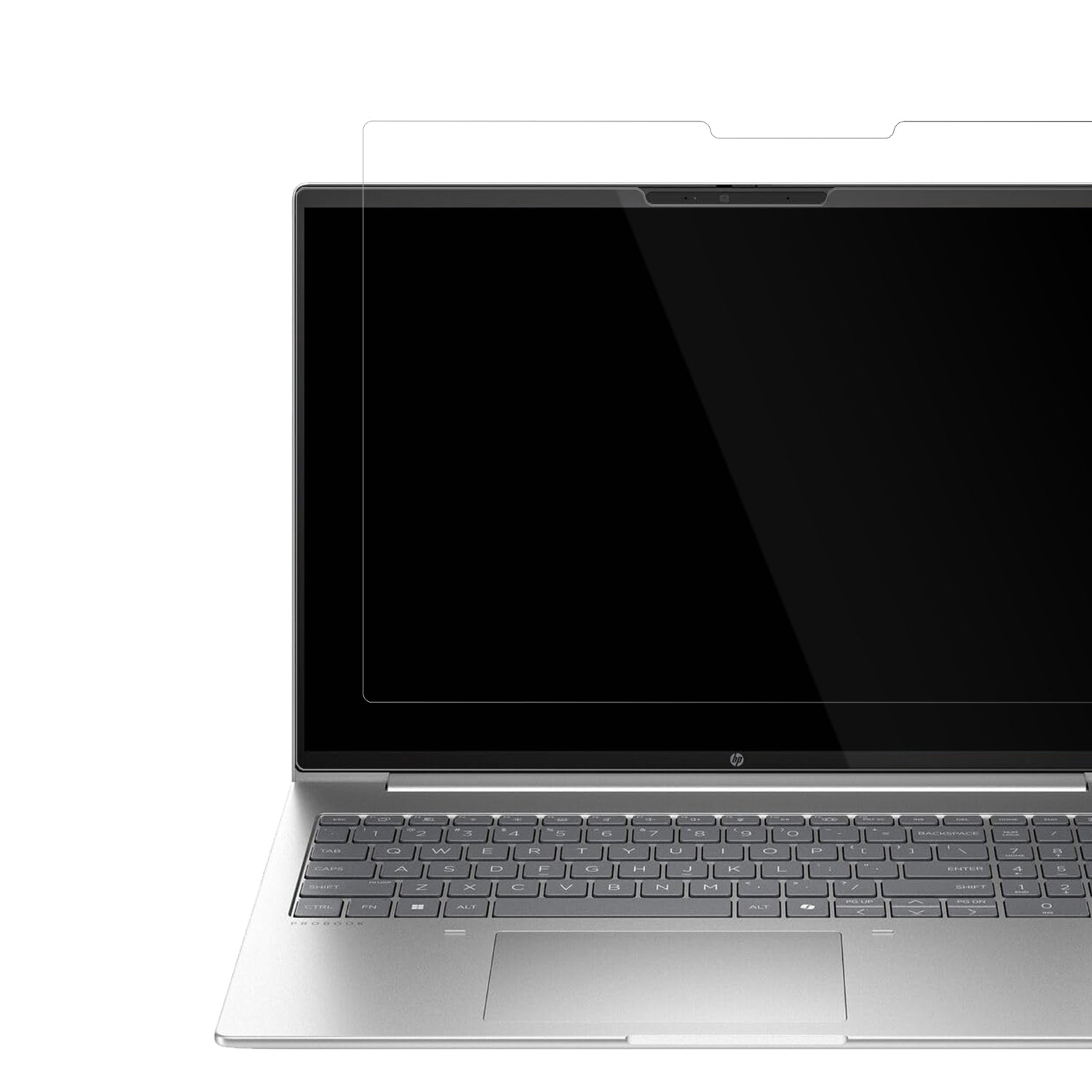 HPProBook 460 G11 16 Zoll mit aufgebrachter dipos Displayschutzfolie, glasklare Darstellung ohne Einschränkungen